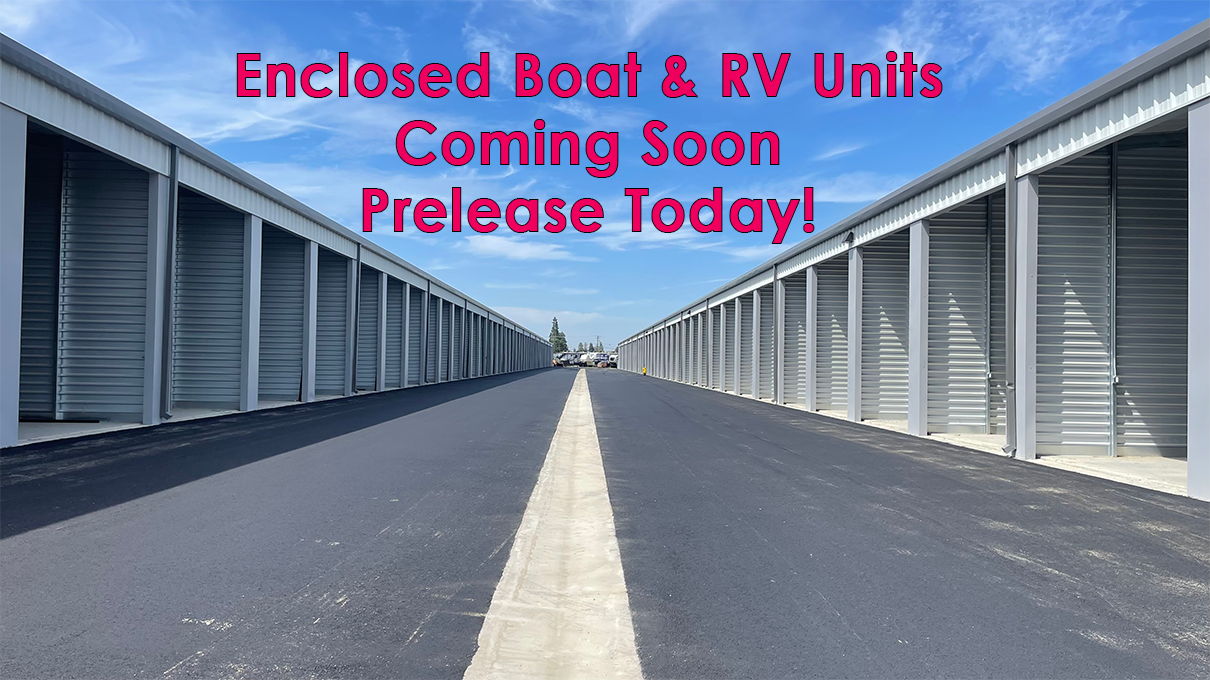 Enclosed RV Units Coming Soon to Pink Door Storage